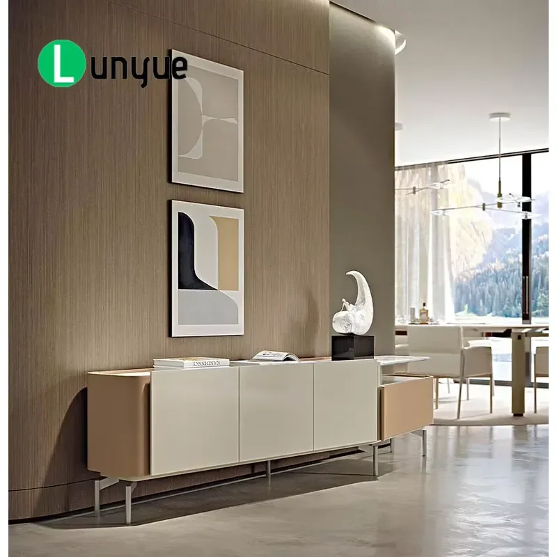 Modern Buffet Dining Table Sideboard for Living Room Storage Cabinet Console Table with Drawers Home Furniture Decor