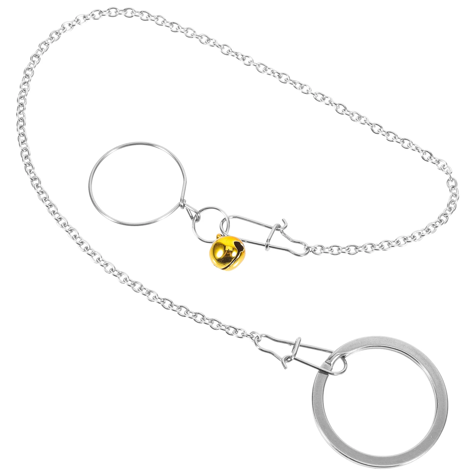 

Stainless Steel Bird Chain Collars Parrot Neck Ring Necklace Leash for Training Chains