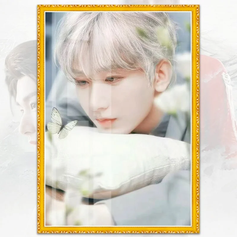 

Алмазная вышивка 5D: Новая версия 2026 года, актер телевизионных и кинофильмов, мужская звезда Санг, современное минималистичное искусство