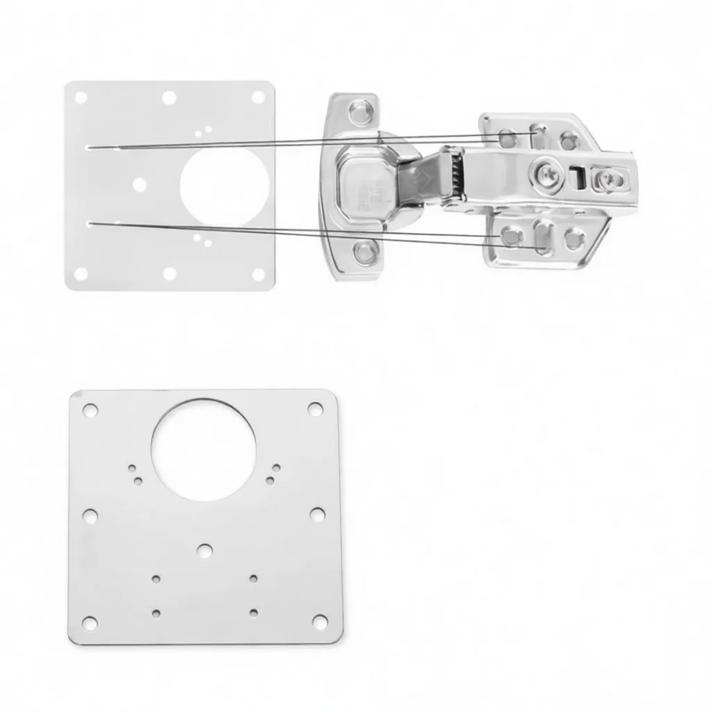 Durable Stainless Steel Cabinet Hinge Repair Plate Furniture Door Fixing Bracket Hardware Mounting Accessory Repair Tool Kit