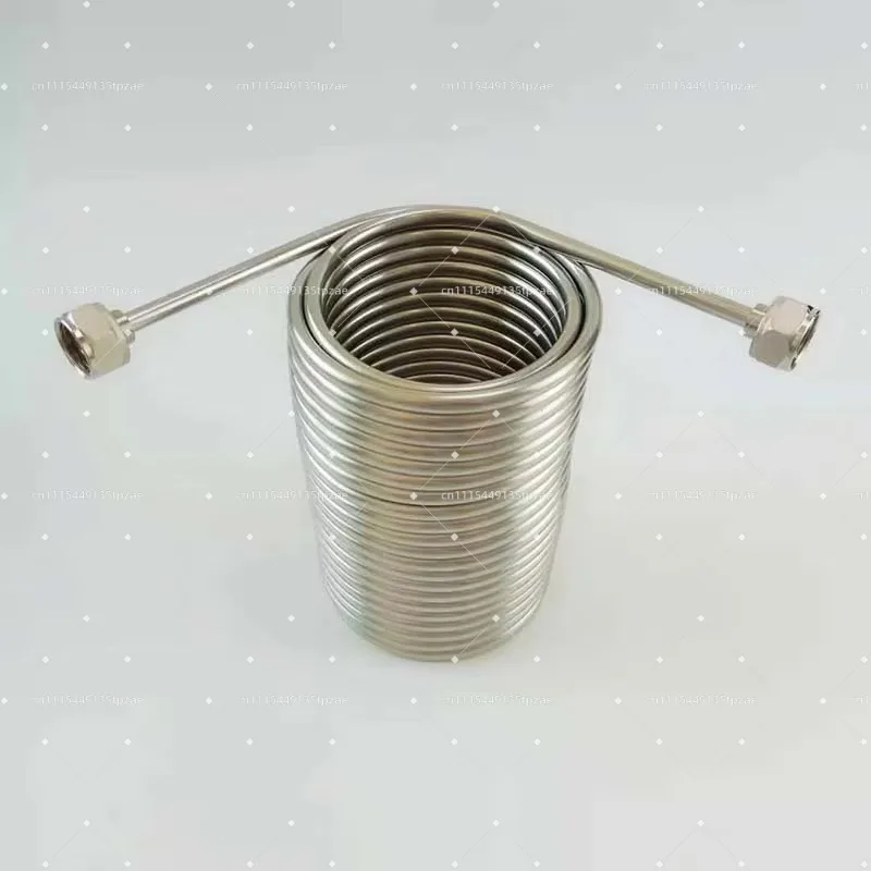 50' Stainless Steel Cooling Coil for Drink Jockey Box, 5/8