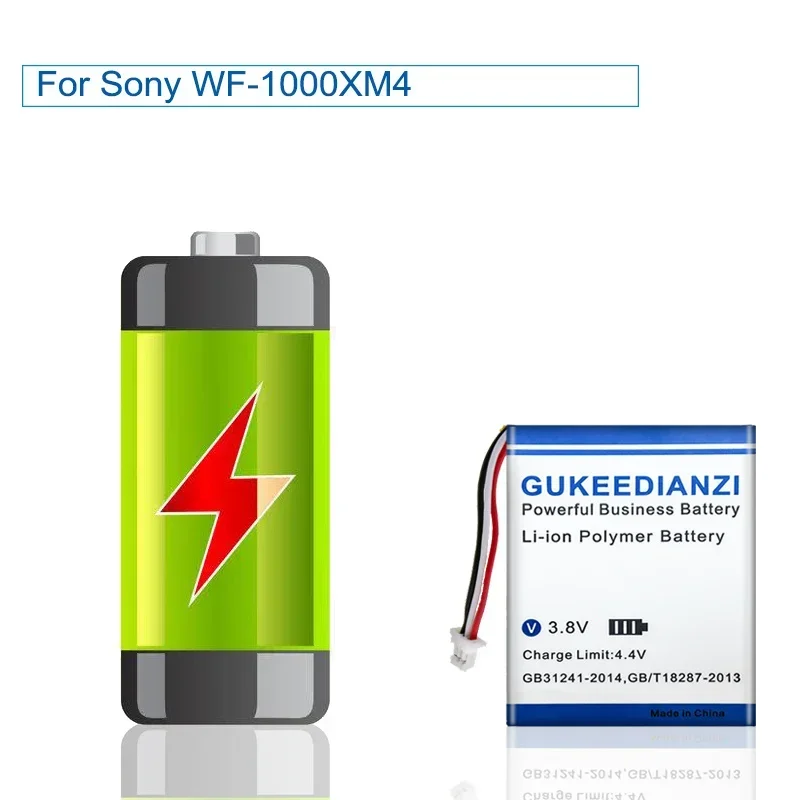 GUKEEDIANZI Replacement Battery LP702428 820mAh For Sony WF-1000XM4 charge case