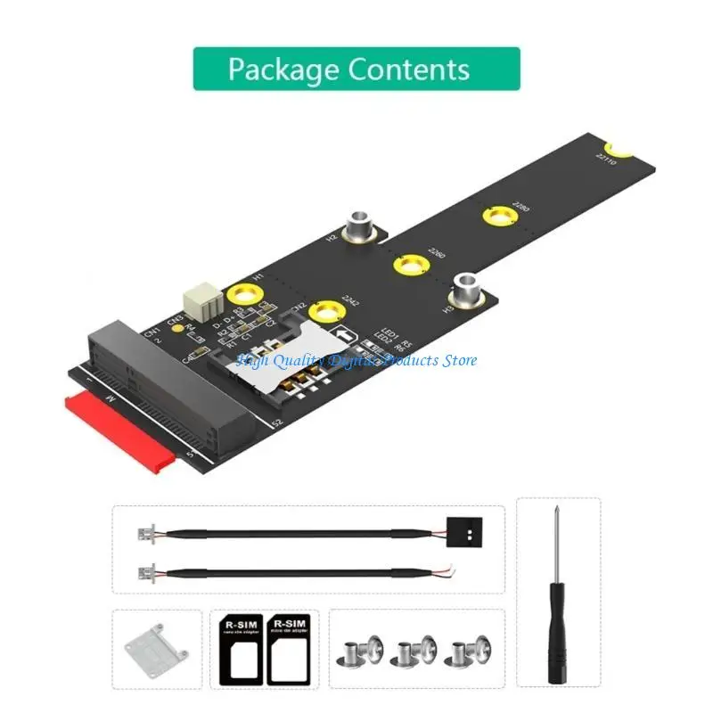 

U2JE M.2 M to Mini PCIe NGFF Adapter Mini PCIE to M.2 Converters Card with Slot 2242 2260 2280 221100 M.2 Converters
