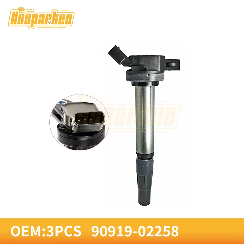 

OEM 90919-02258 NEW Quality Ignition Coil for corolla 1.8 RAV4 Auris Avensis Prius Runx Verso 90919-02252 90919-C2003