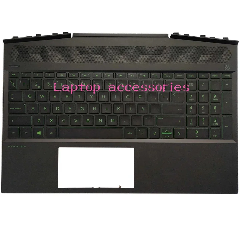 NEW For HP Pavilion 15-DK 15T-DK TPN-C141 US/Spanish Laptop Keyboard with palmrest upper cover backlight L57596-001 L57593-001