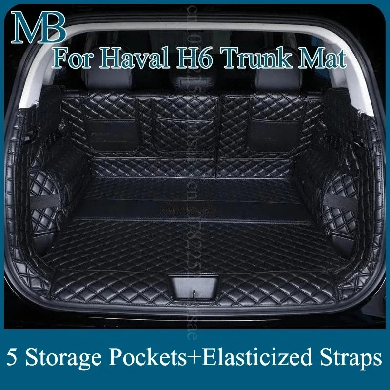 for Haval H6 PHEV Accessories 3rd Gen Accessories 2025 Car Trunk Mat Interior Protection Mat Leather Waterproof Conversion