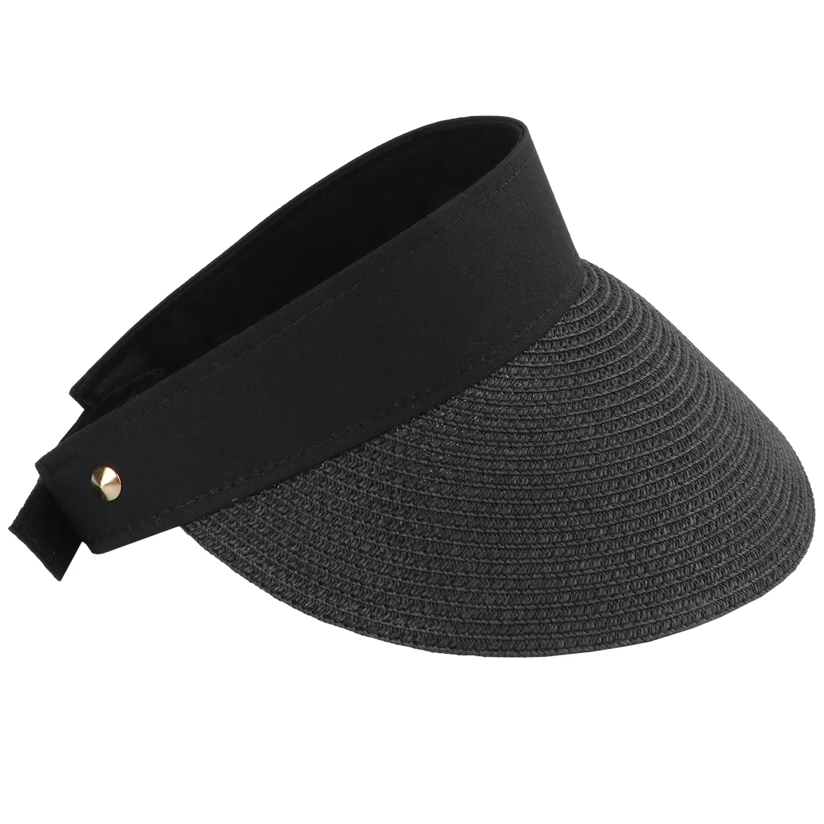 

Summer Empty Sun Protection Hat Outdoor Activities Creative Hat Straw Hat for s (Black)