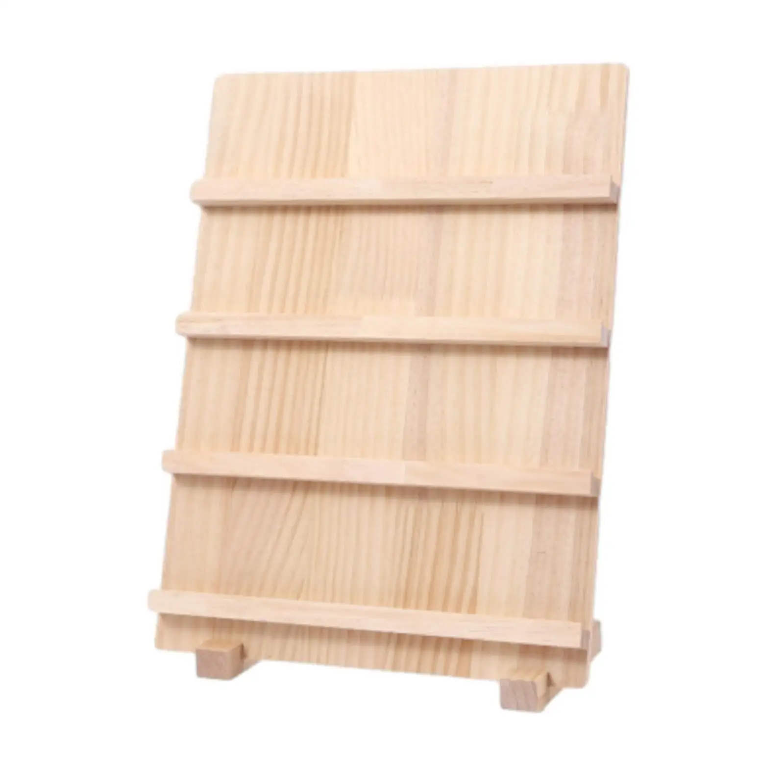 Earring Card Display Holder Showing Shelf Manicure Tool Jewelry Organizer 4 Layers Portable Rustic Nail Art Display Board