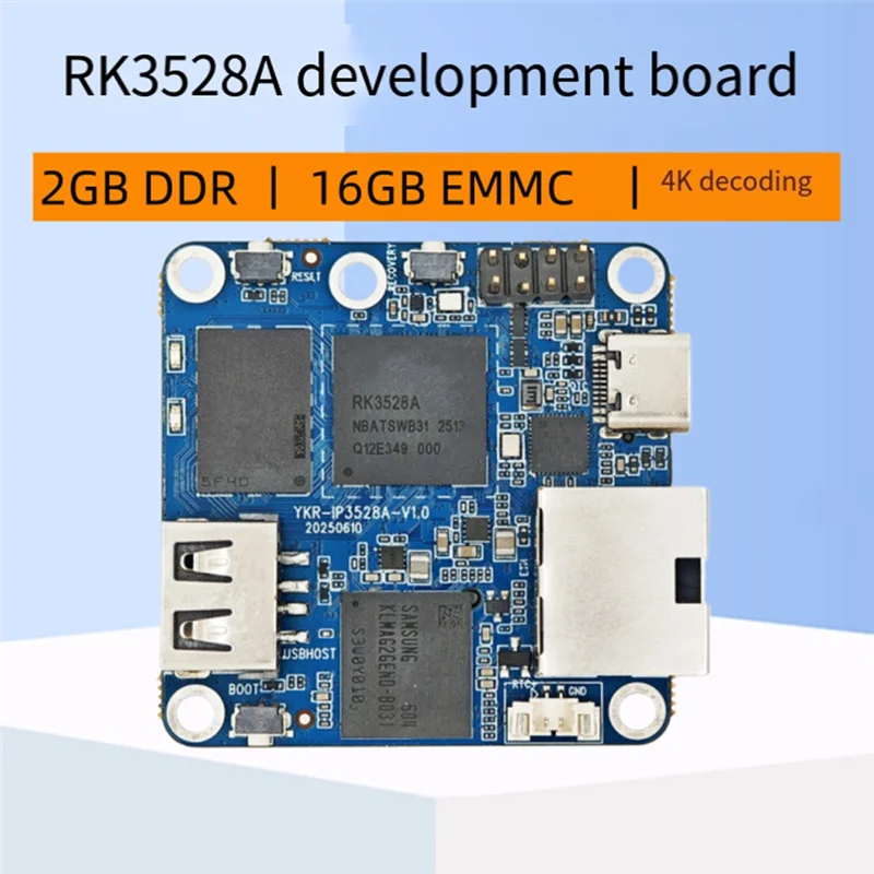 BTLIFE-Quad-Core Embedded Development Board RK3528A Chipset 1G/2G RAM, 16GB EMMC/Wireless Network Card/Gigabit Ethernet Port