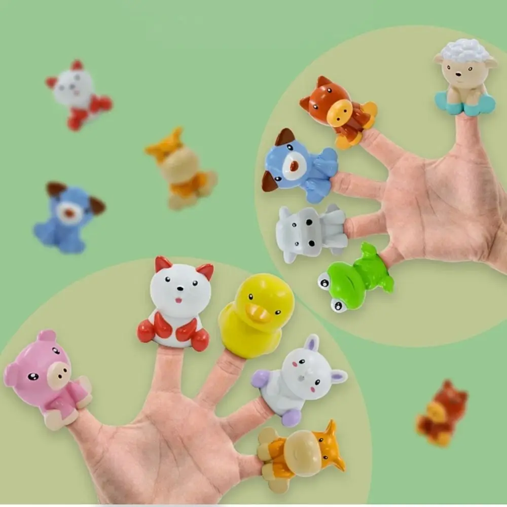 Marionnettes à doigts d'animaux de tri des couleurs, éducation précoce, maison interactive assortie d'animaux, grange en plastique, jouets d'apprentissage pour tout-petits