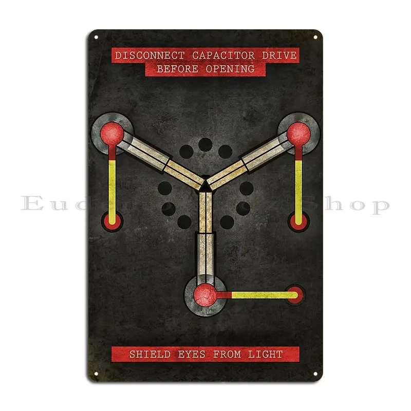 The Flux Capacitor Metal Plaque Wall Cave Living Room Home Designing Poster Tin Sign Poster