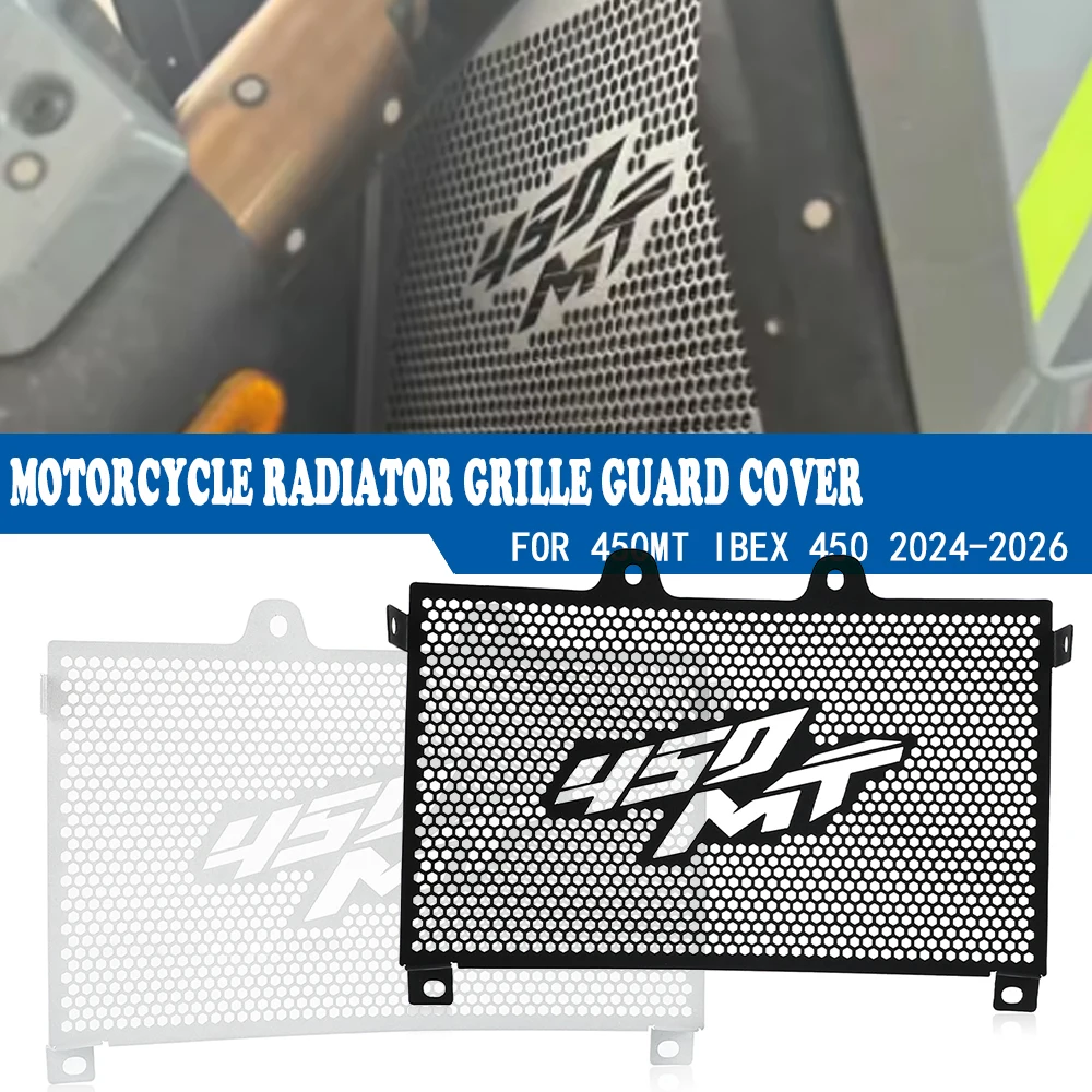 

2024 2025 2026 Motorcycle For CFMOTO 450MT CF MOTO 450 MT CF450MT Radiator Grille Guard Cover Protector IBEX450 IBEX 450 Parts