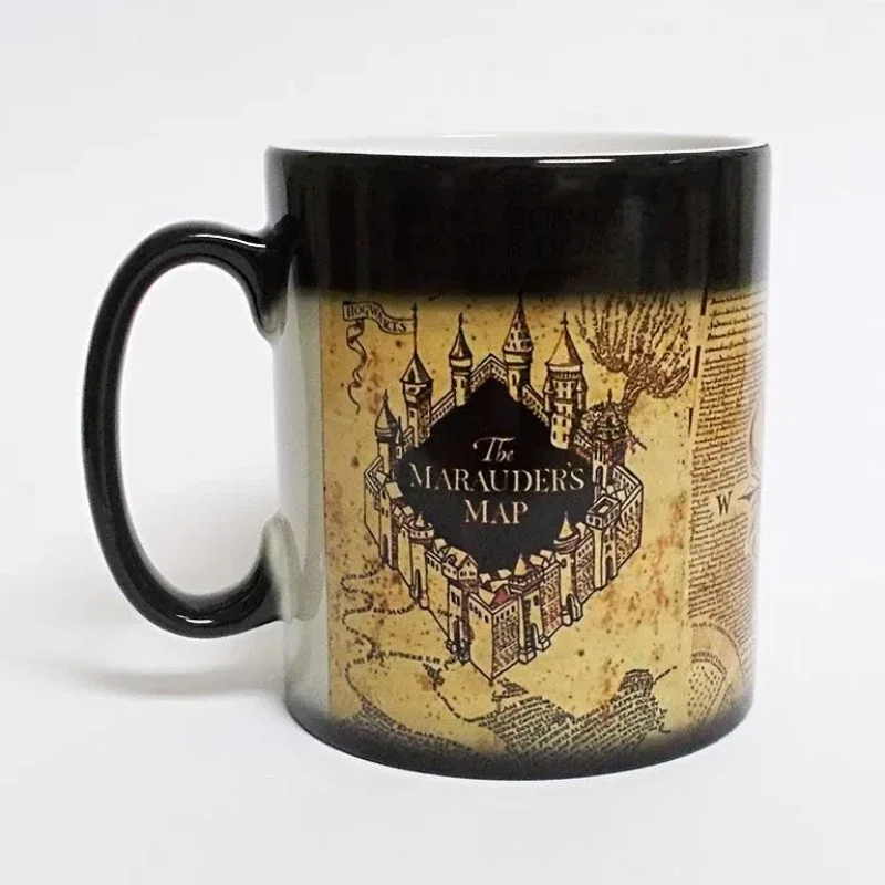 Magic Marauders Map Mug, 11oz, Color Changing Mug, Sensitive Ceramic Coffee Mugs, Tea Cup, Best Gift for Friends, Drinkware