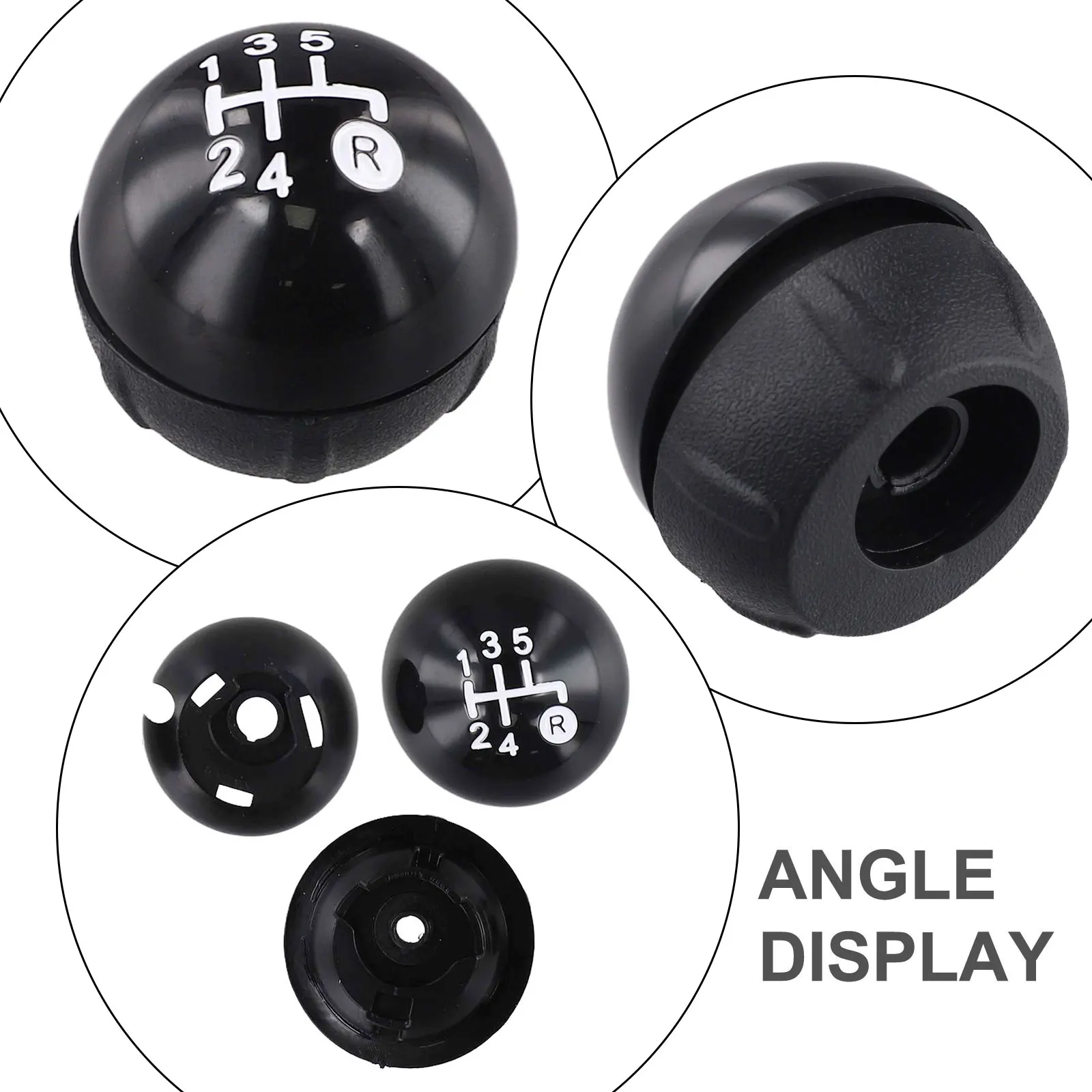 Black Shift Knob 5-Speed Shifter Auto Parts Replacement 1 Fits 2012-2018 Models Metal Components For 2012-2018