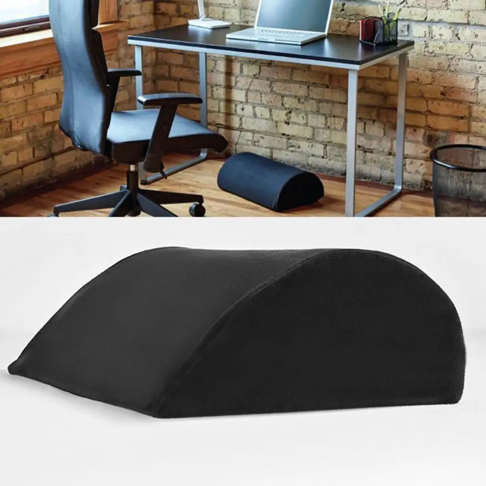 Semicírculo Forma Multifuncional Almofada Footrest, Prático Pé Resto, Uso Doméstico
