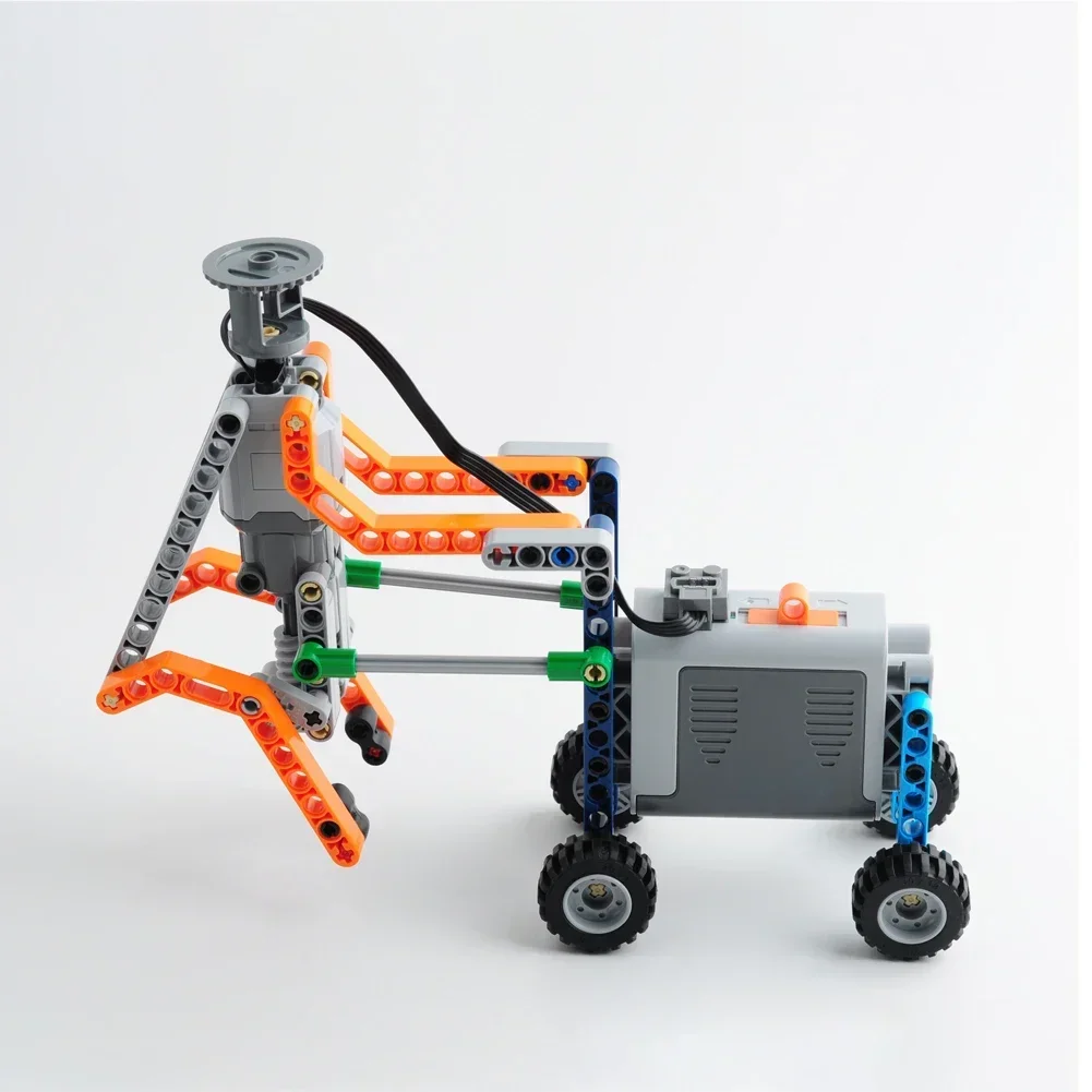 MOC Robot PF Blocks Kit DIY Technisches Autos Set AA-Batteriekasten L-Motor Kompatibel mit Legoeds 88003 8881 Power Functions Autospielzeug