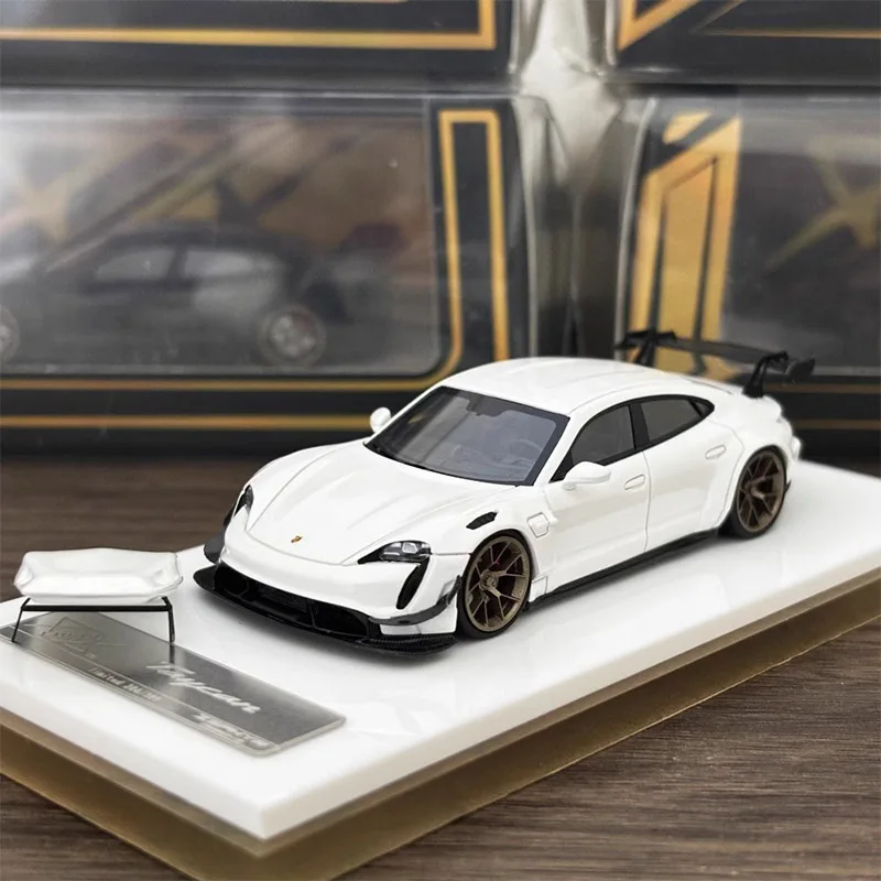 Original 1:64 Scale Taycan Modified Simulation Resin Car Model Static Display Collectible Toy Gift Souvenir Decoration