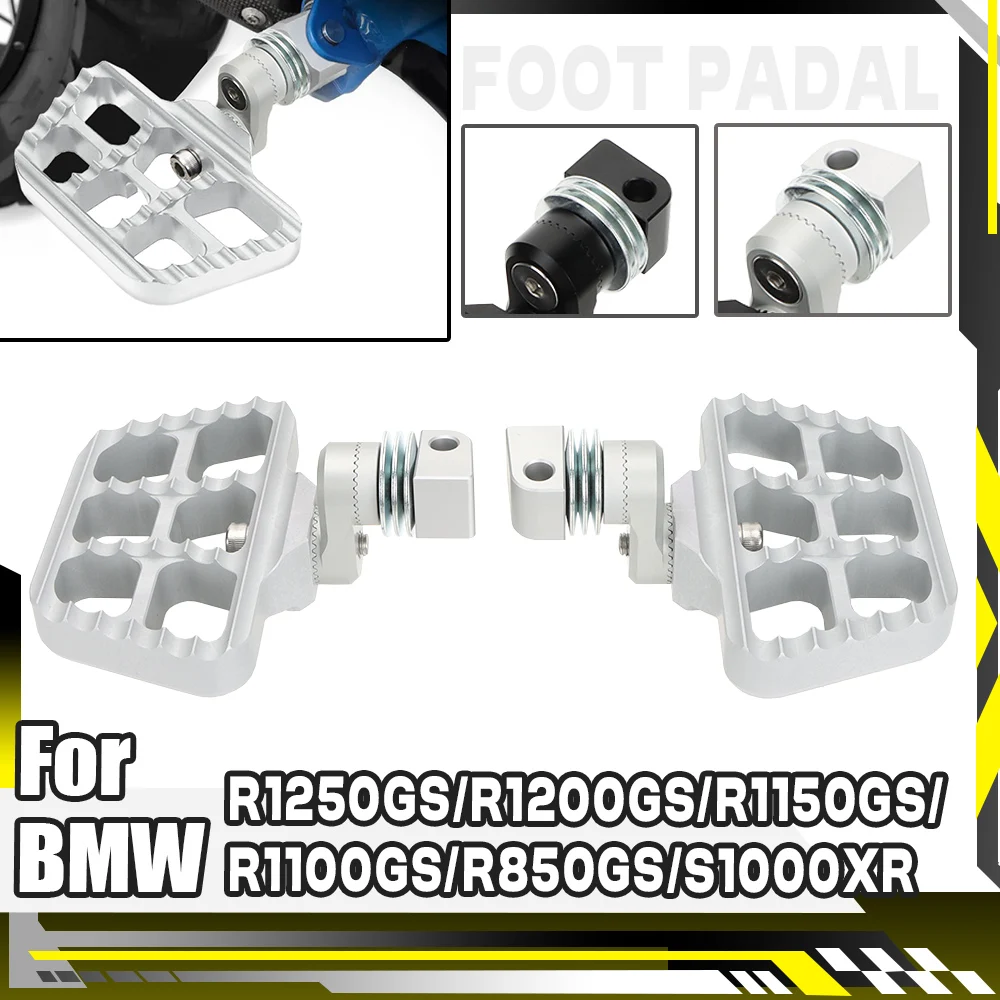

For BMW R 1200 GS LC ADVENTURE R1250 GS r1200gs lc s1000xr R1100 GSR850 R1150gs Motorcycle 360 Rotatable Footrest Rear Foot Pegs