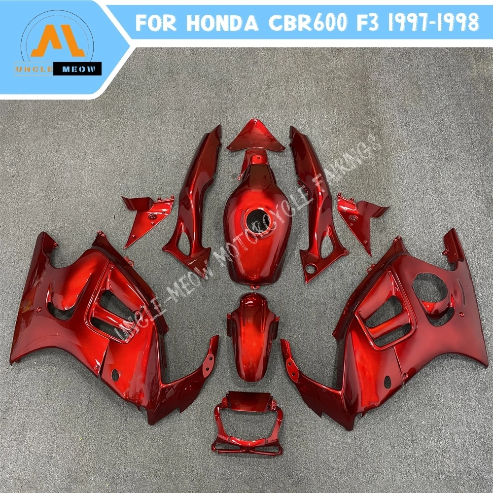 Motorcycle Fairing Kit Fits HONDA CBR600 F3 1997 1998 CBR 600 97 98 Customizable High Quality ABS Plastics Full Bodywork Set