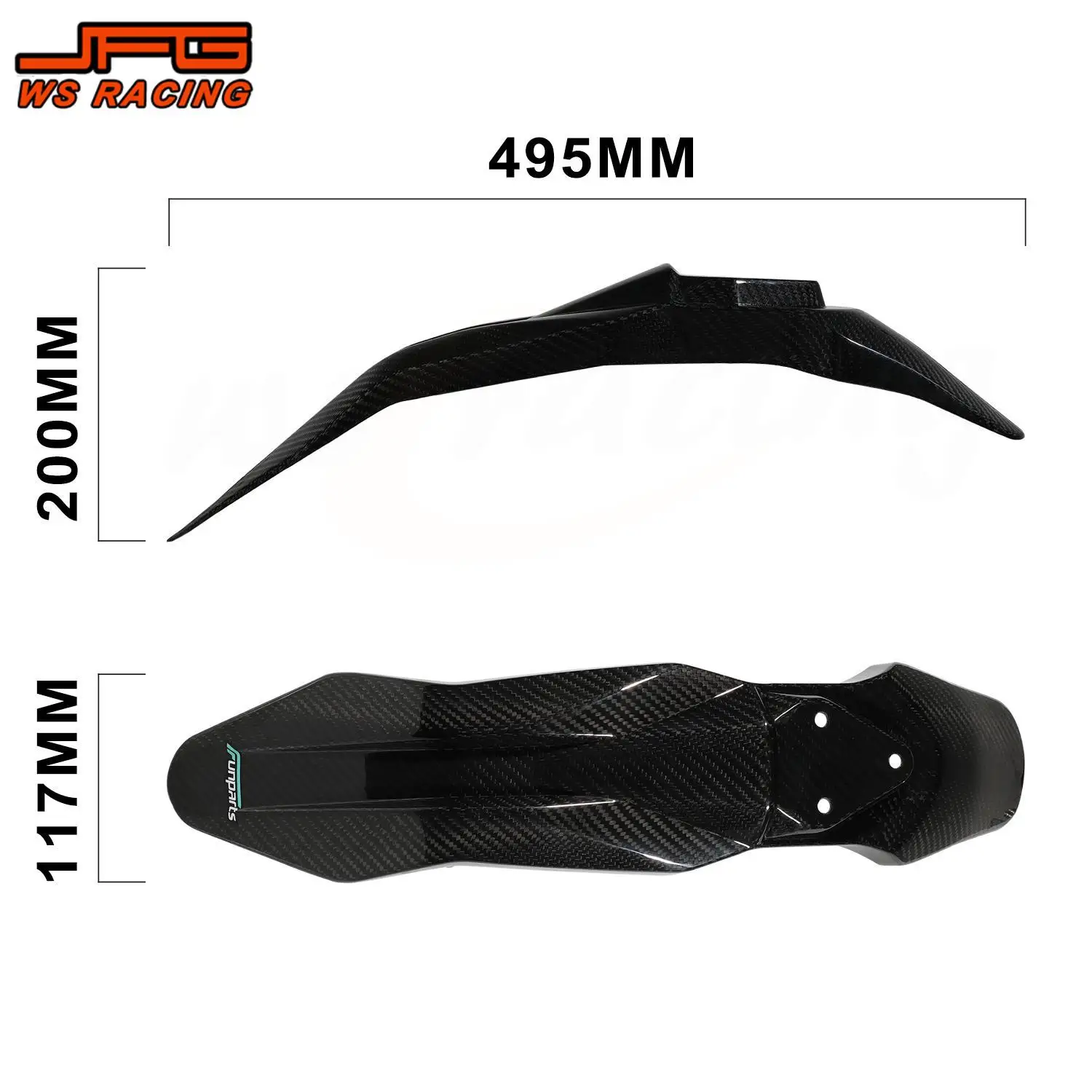 Funparts Front Fender Mudguard Motorcycle Accessories Carbon Fiber Cover For Talaria Sting MX3 MX4 Electric Bike Motocross Parts