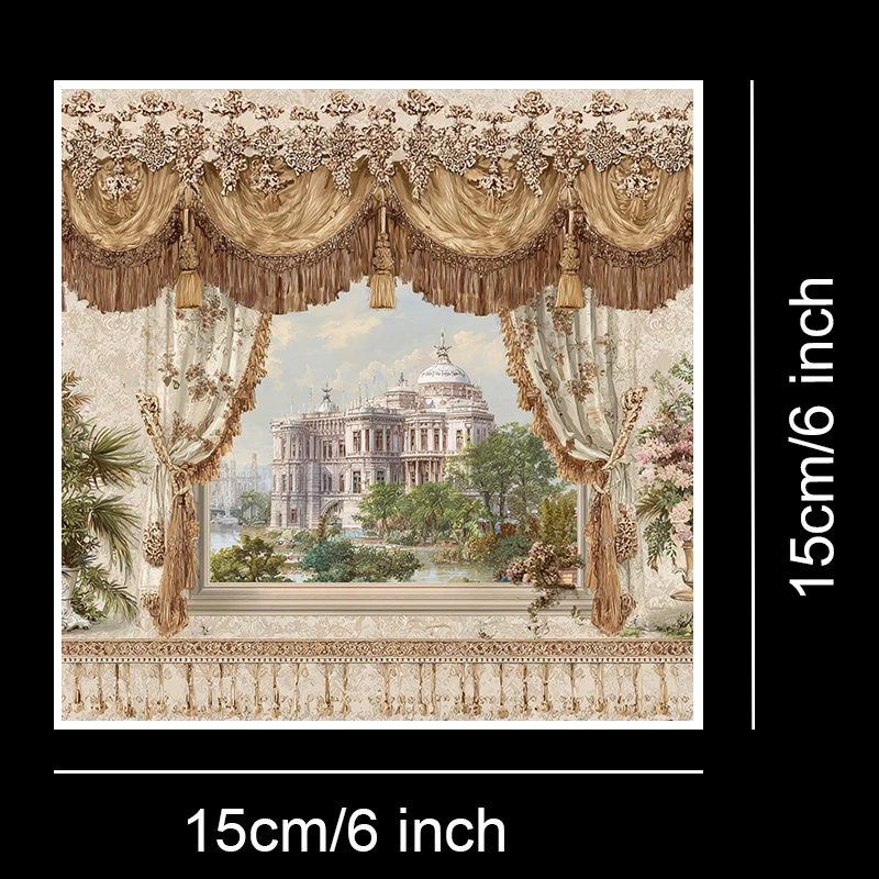 36 Sheets 6"x6" Scrapbook Paper Pack: Vintage Astronomical Chart Prints for Scrapbooking, Origami & Celestial Junk Journal