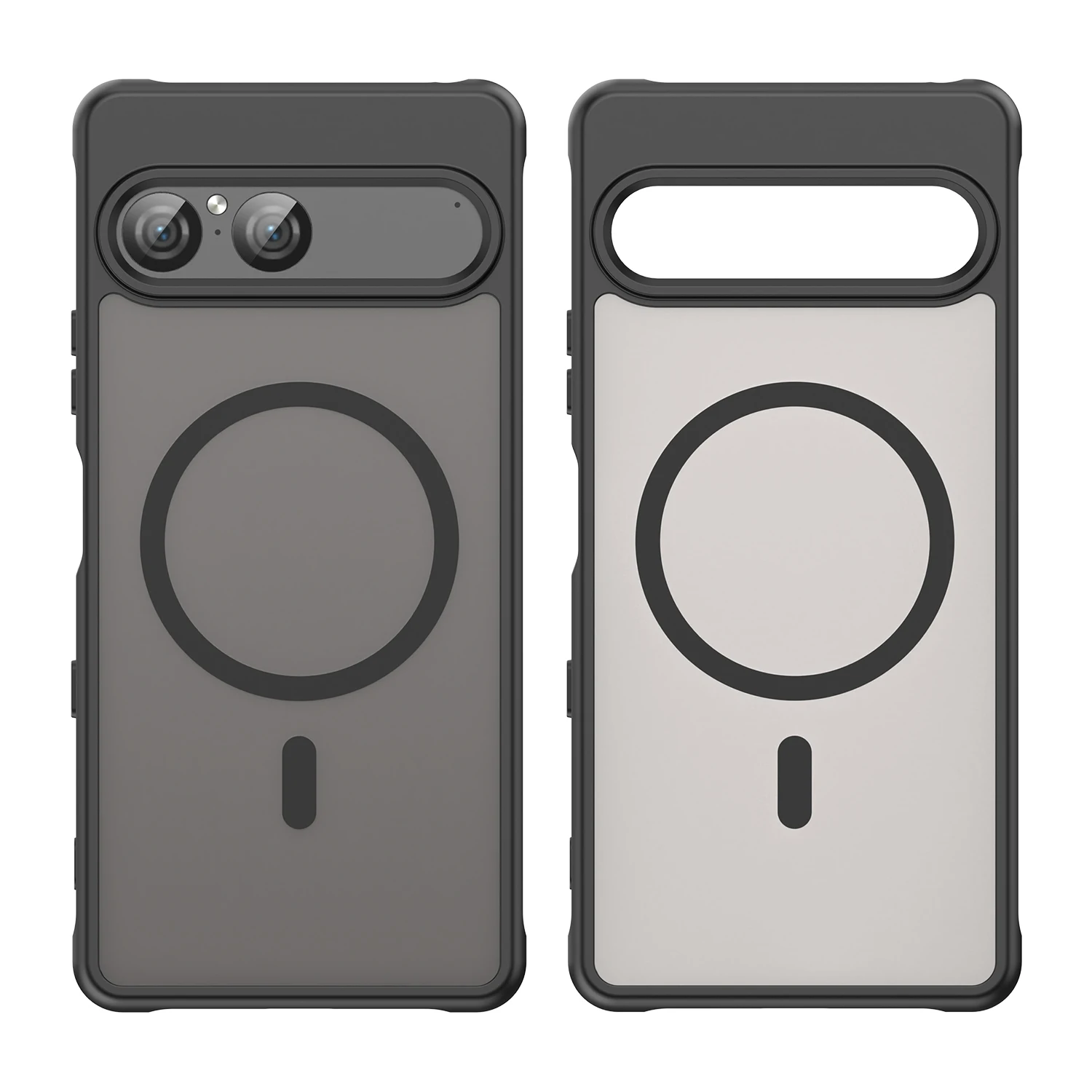 Translucent Frosted Shield Shockproof Phone Case For Sony Xperia 10 VII Magnetic Wireless Charging TPU Frame Plastic Back Cover
