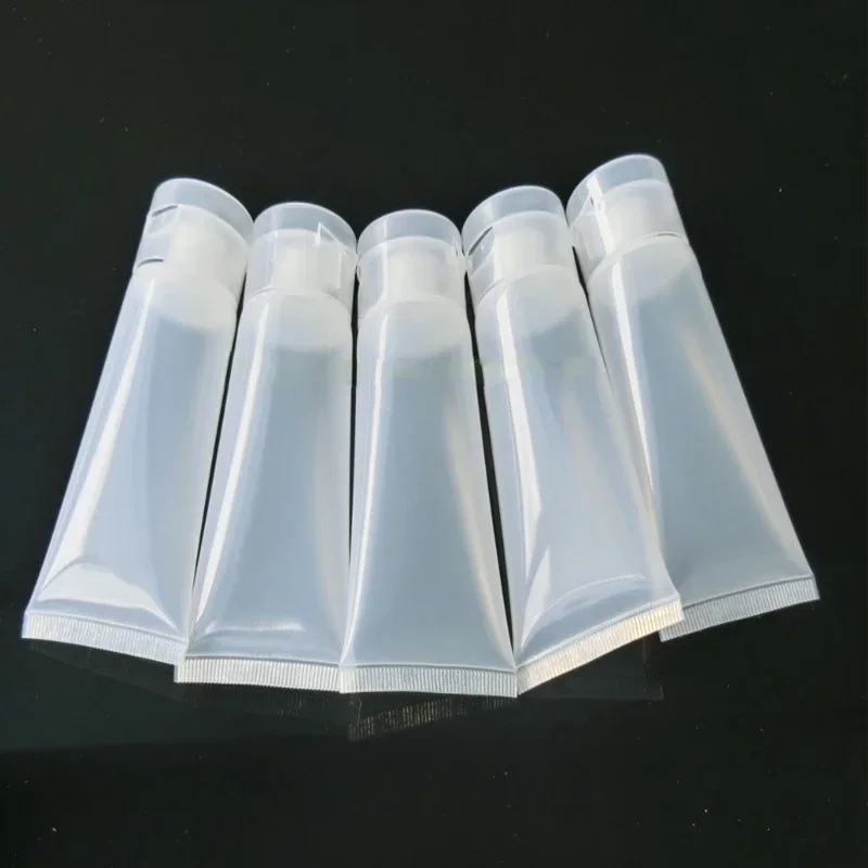 5Pcs 15ml-100ml Plastic Cosmetic Soft Tubes Bottle W/ Flip Lid Empty Refillable Travel Sample Container For Facial Creams Lotion