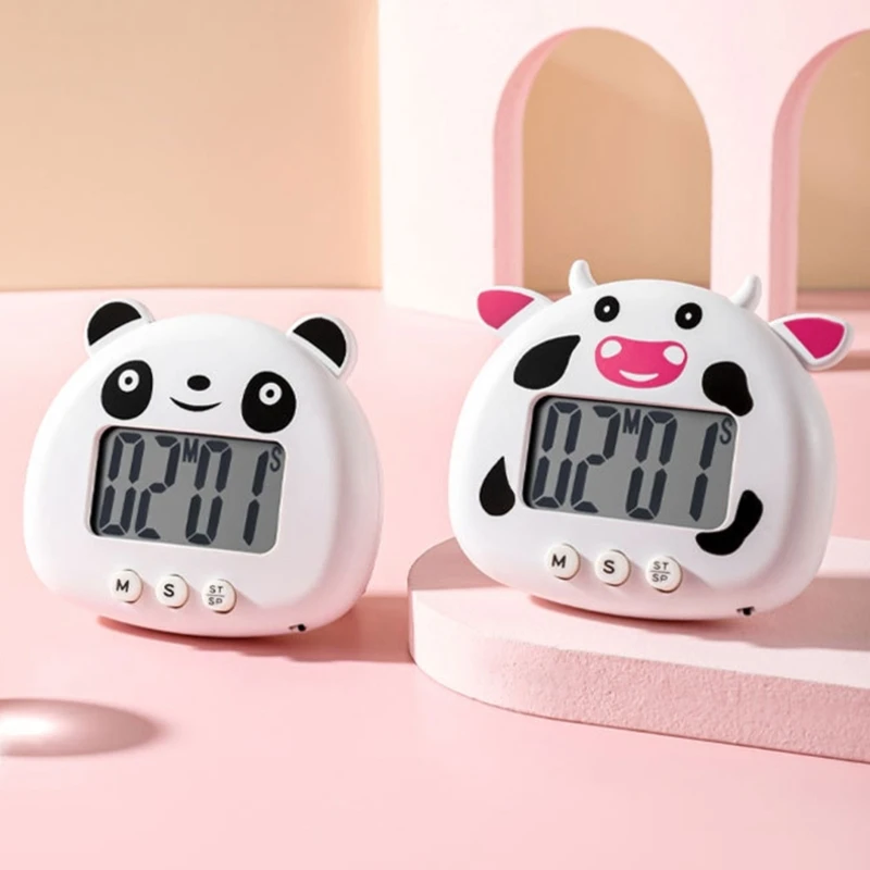 LCDDigital Display KitchenTimer Cartoon Kitchen Countdown Alarm Clock M4YD