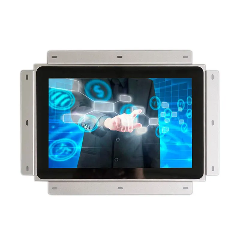 DC 24V 10 inch Silver Open frame touch screen monitor