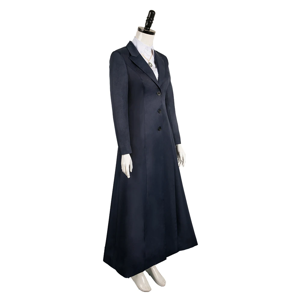 Costume de Cosplay Agatha pour Femme Adulte, Chemise, Manteau, Collier, Tenues d'Halloween, Carnaval, ixTrempée