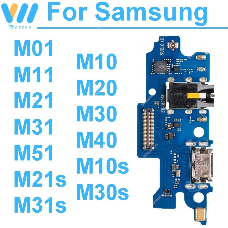 

Phone USB Charging Module with IC For Samsung Galaxy M10 M10s M20 M30 M30s M40 M01 M11 M21s M31s M51 USB Charger Board Parts
