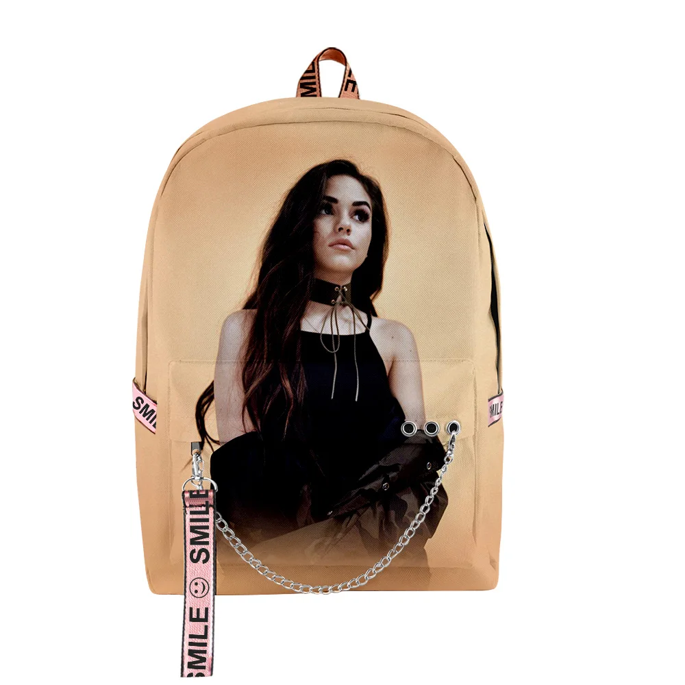 

Maggie Lindemann Merch Zipper Rucksack 2023 Casual Style Harajuku Schoolbag Unique Travel Bag