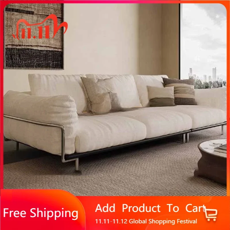 

Relaxing Minimalistic Sofa Lounge Modern Nordic Sitting Italian Accent Sofa Apartment Modern Comfortable Divano Hotel Furniture