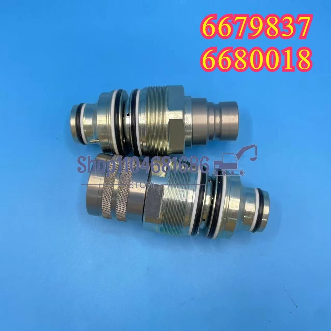 6679837 6680018 Hydraulic Quick Connect Coupler 46mm Thread for Bobcat 753-883/ A220 - A770/S130 - S770/T140 - T870