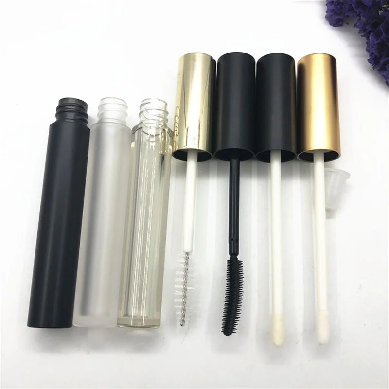 

10/30/50pcs 4ml Empty Mascara Eyeliner Lip Glaze Lip Gloss Tube Silicone Eyelash Brush Glue Bottle VE Nourishing Oil Container