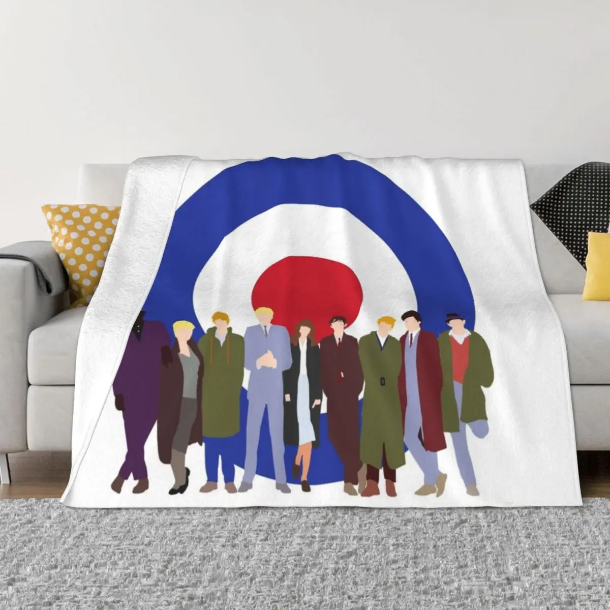 

Quadrophenia mod target Throw Blanket Soft Plush Plaid Extra Large Throw Blanket bed plaid