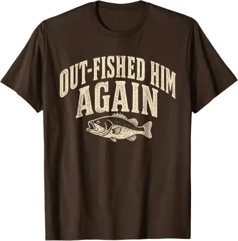 Out-Fished Him Again Lustiges Bass-Angler-T-Shirt Y2k Fischer Outdoor-Kleidung Humor Fischliebhaber Angler Cooles Spruch-T-Shirt – Detail 8