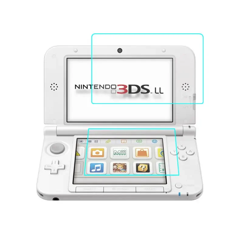 Tempered Glass for Nintendo NEW 3DS XL LL Clear Screen Protector for Nintendo 3ds Full Cover Protective Anti Scratch soft Film