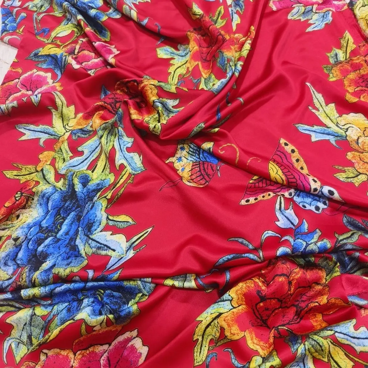 

Satin Fabric Cloth without Overlocking Silky By The Meter Diy Sewing Lining Soft Textile