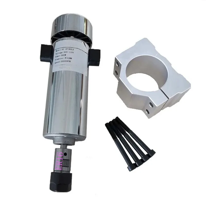 800W Air Cooled Spindle Motor + Speed Governor Power Supply for CNC Engraving view 5