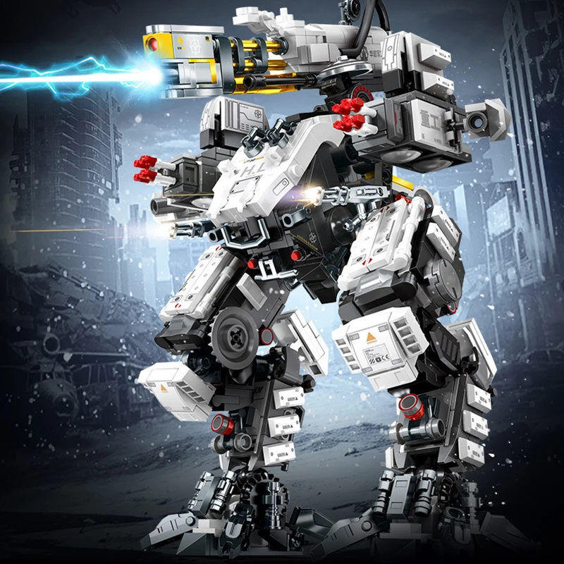 

Модель военного робота «Белая смерть» из фильма «Мандревший мир» («Бегущая земля»), совместимая с LEGO, конструктор из кирпичиков, игрушка в стиле китайской научной фантастики