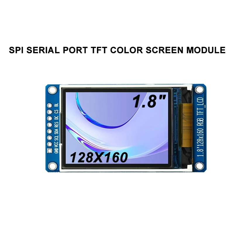 modulo-de-exibicao-lcd-tft-para-arduino-substituicao-de-fonte-de-alimentacao-oled-18-polegadas-128x160-spi-st7735s-33v