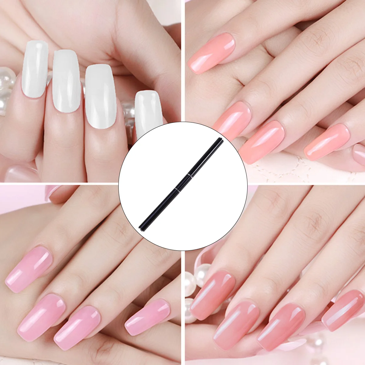 ปากกาเจลต่อเล็บ 1 ชิ้น ดีไซน์ตามหลักสรีรศาสตร์ ใช้งานง่ายสำหรับงานศิลปะบนเล็บที่บ้านหรือร้านเสริมสวย