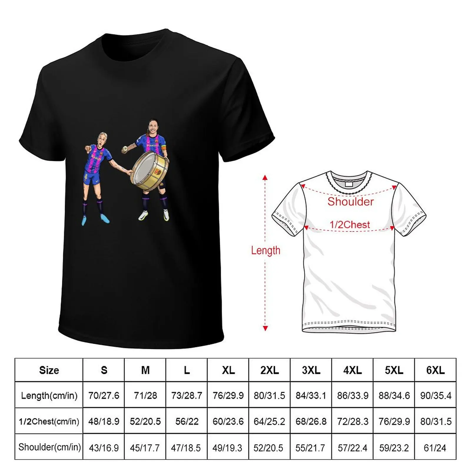 Mapi Leon and Alexia Putellas T-Shirt baggy shirts street wear Men's t-shirt