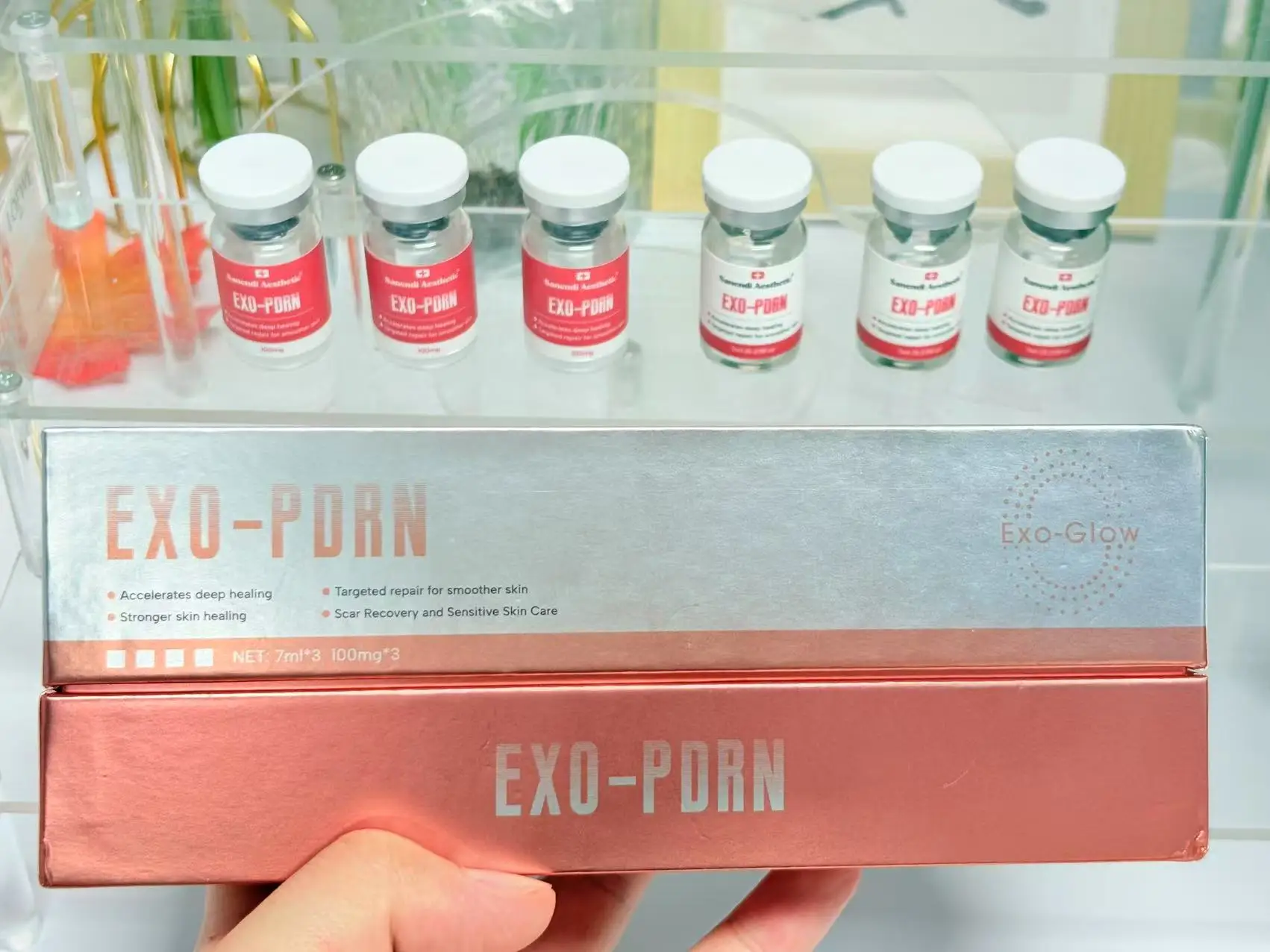 סרום לטיפוח העור PDRN Exosomes Stem Cell Serum Anti-Aging להסרת קמטים, פצעי אקנה וטיפוח עור אנטי-דלקתי 2025