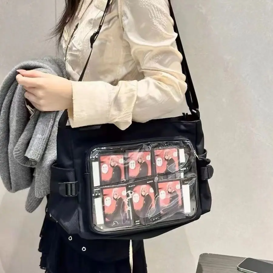 Tägliche vielseitige Y2k Ulzzang Ita Bag One Shoulder Class Umhängetasche Schultasche Harajuku Mädchen große Kapazität Casual Itabag – Detail 7