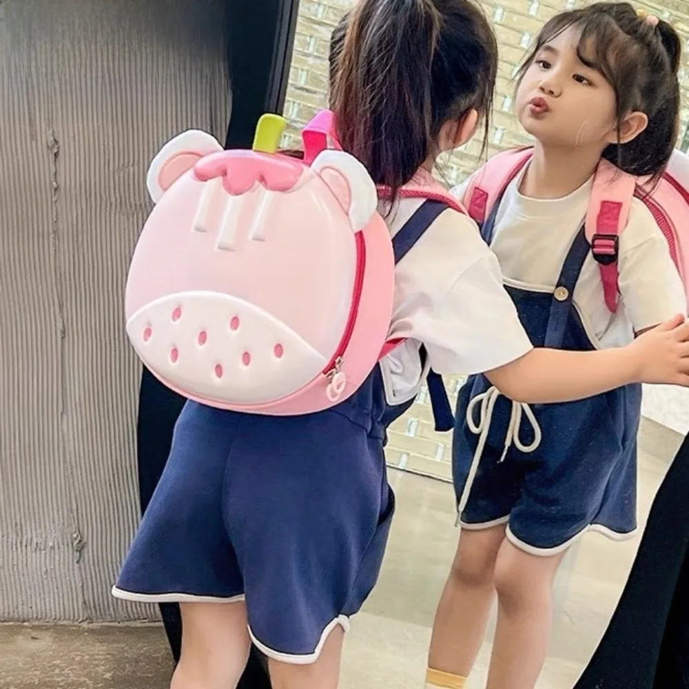 لطيف الكرتون الأطفال على ظهره الفاكهة إيفا الاطفال على ظهره قشر البيض رياض الأطفال طالب حقيبة مدرسية الهدايا #4