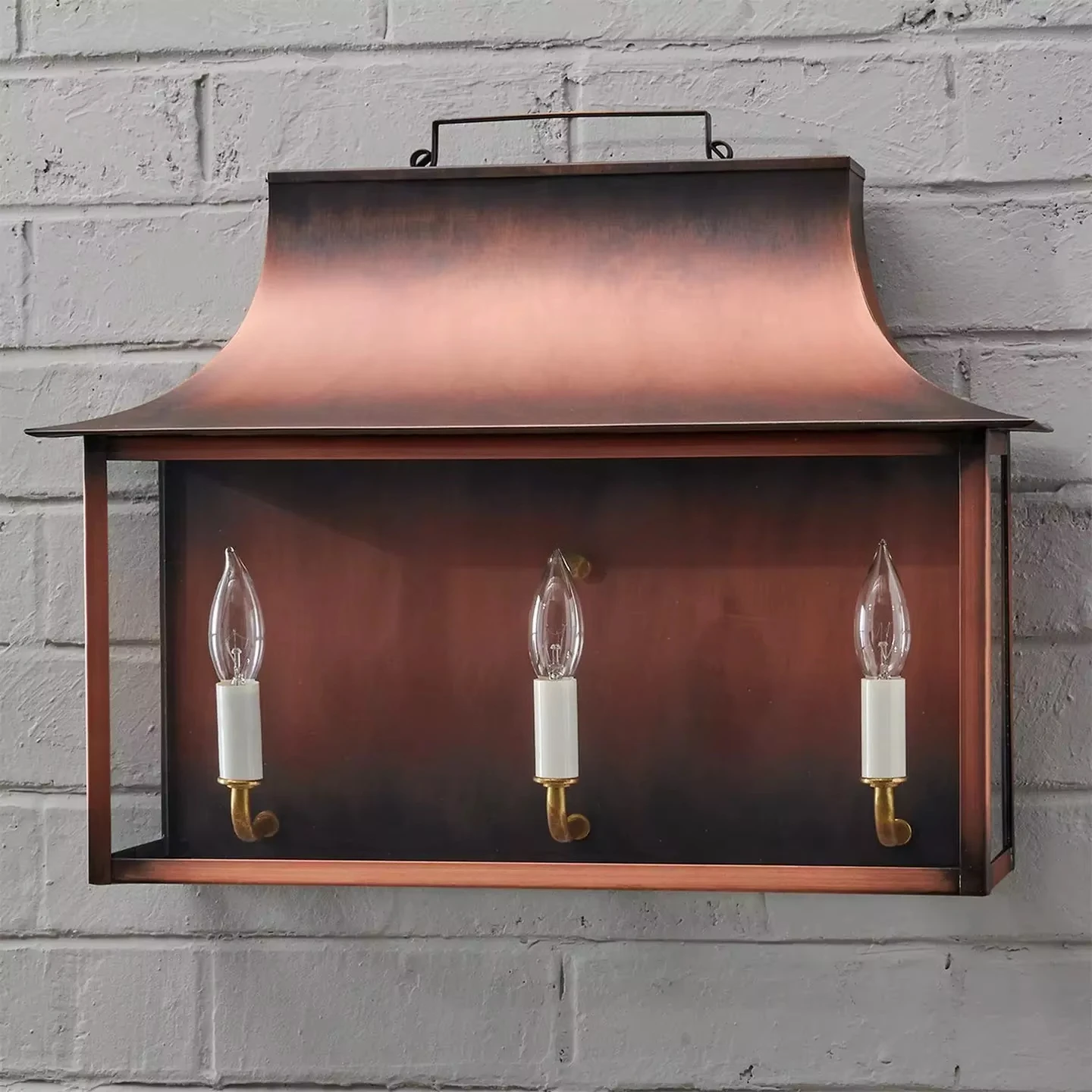 Lantern Villa Colonial Style Metal Crafts Georgia Outdoor Large Wall Lamps Antique Brass Bronze Do Old Copper Wall Lamps