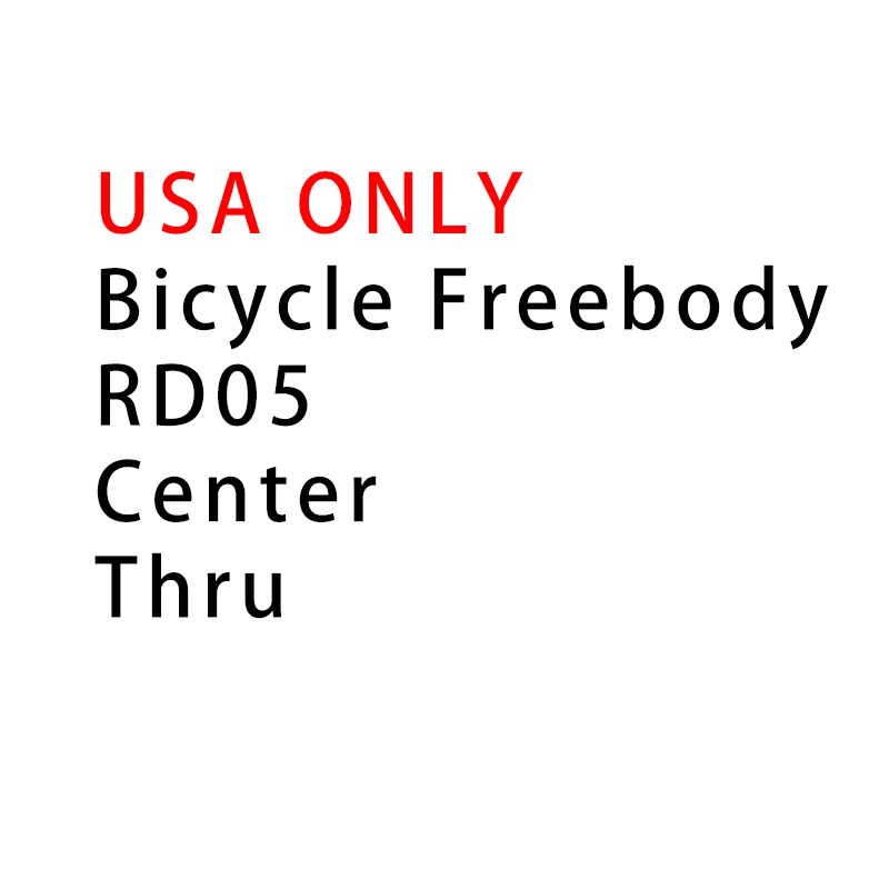 

(ТОЛЬКО США)RD05-Center Thru Hub Компоненты ступицы свободного тела