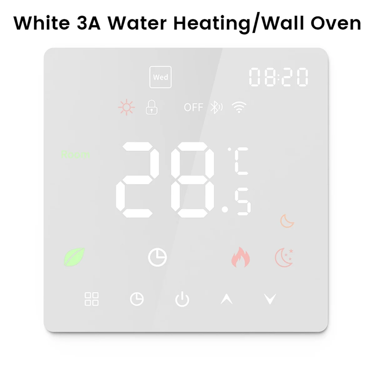 Thermostat WIFI Graffiti écran tactile Thermostat de chauffage Thermostat intelligent WIFI blanc 3A plomberie/chaudière murale suspendue